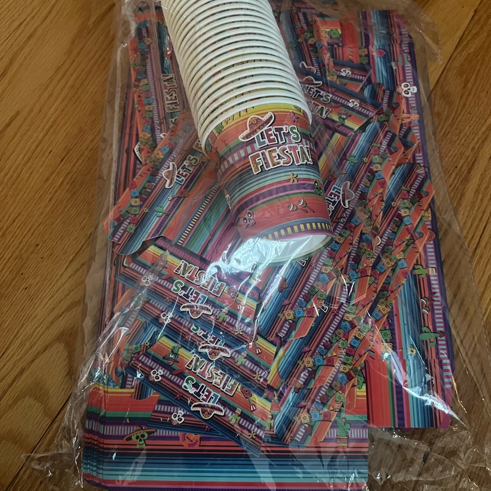 Let's Fiesta birthday or Party Supplies Set - Multicolor 24 ct